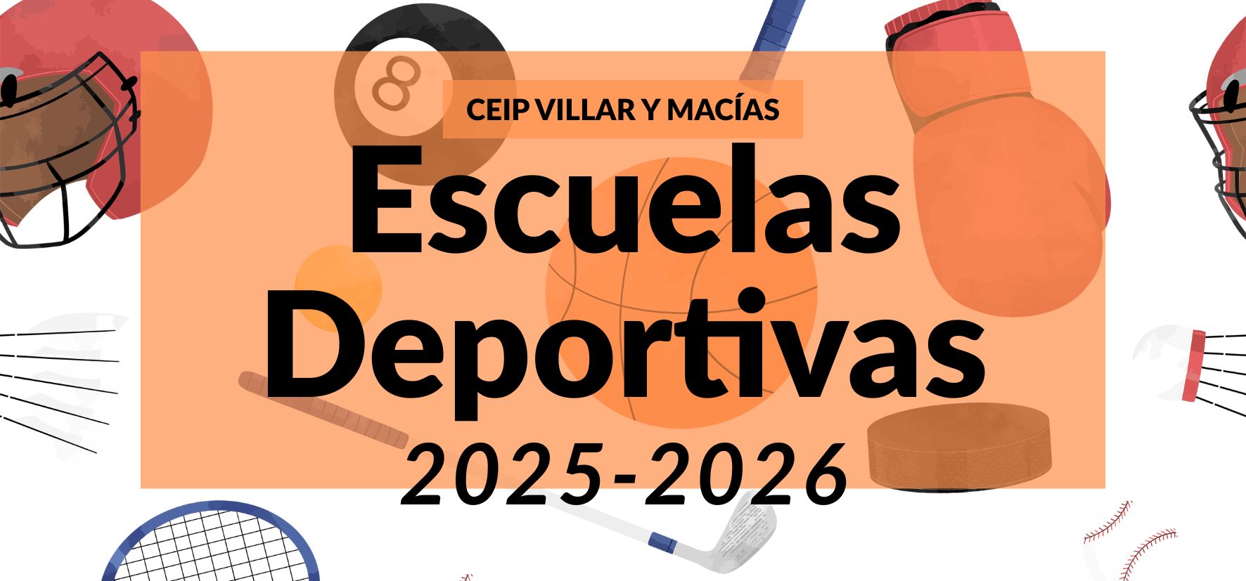 Cartel escuelas deportivas 25-26