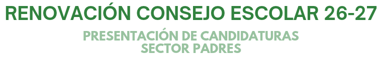 Cartel renovación consejo escolar